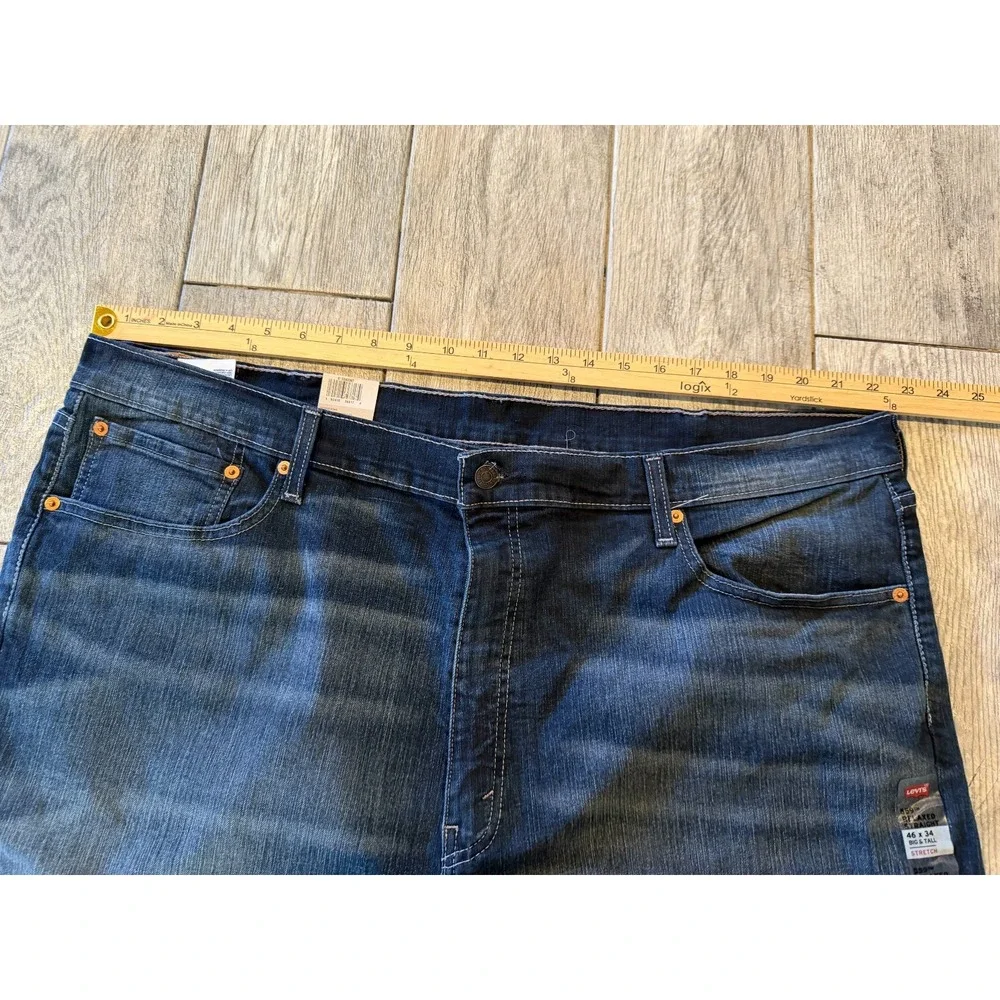 Levi Strauss Denim Jeans 559 NWT Relaxed Straight Leg 46x34 Big and Tall 46 x 34